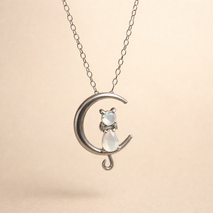Κολιέ Μαανοστέν Halve Maan en Kat