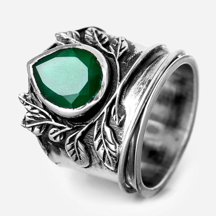 Δαχτυλίδι Fidget από Όνυχα με Φύλλα