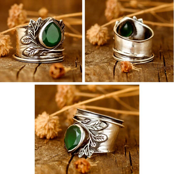 Δαχτυλίδι Fidget από Όνυχα με Φύλλα