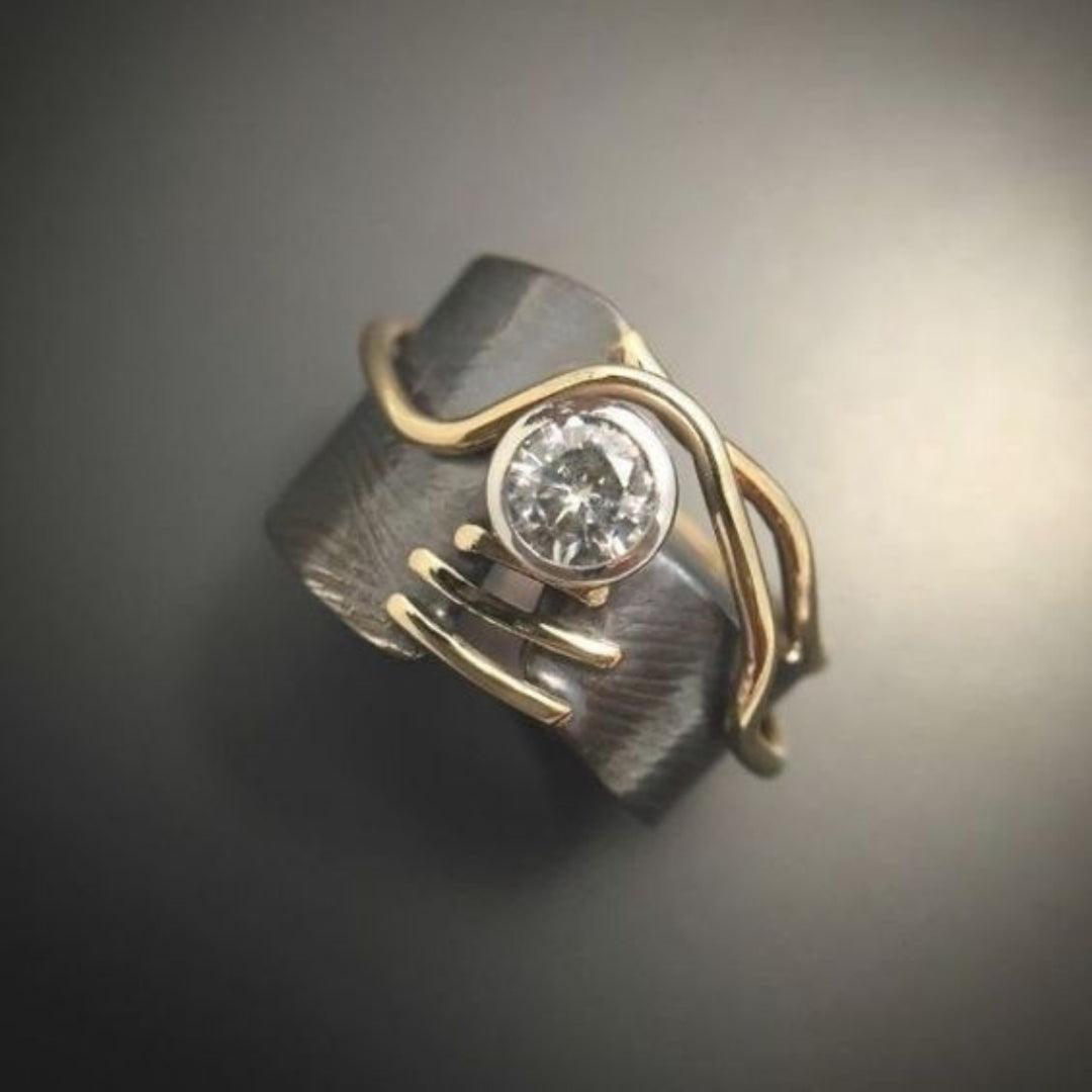 Ζιρκονίτης δακτύλιος με κομψό σχέδιο