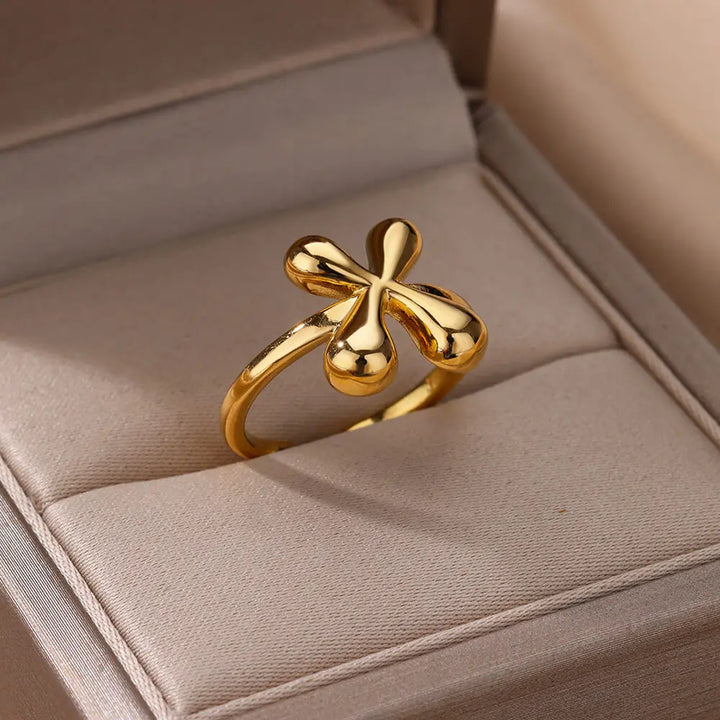 Δαχτυλίδι με Φουσκωτά Γράμματα - Χρυσό 18k