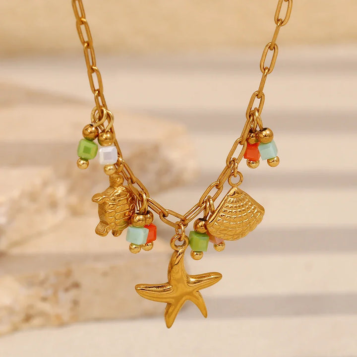 Κολιέ Ocean Trio με Μενταγιόν