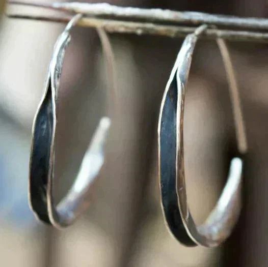 Ενισχυμένα στρογγυλά κρεμαστά σκουλαρίκια