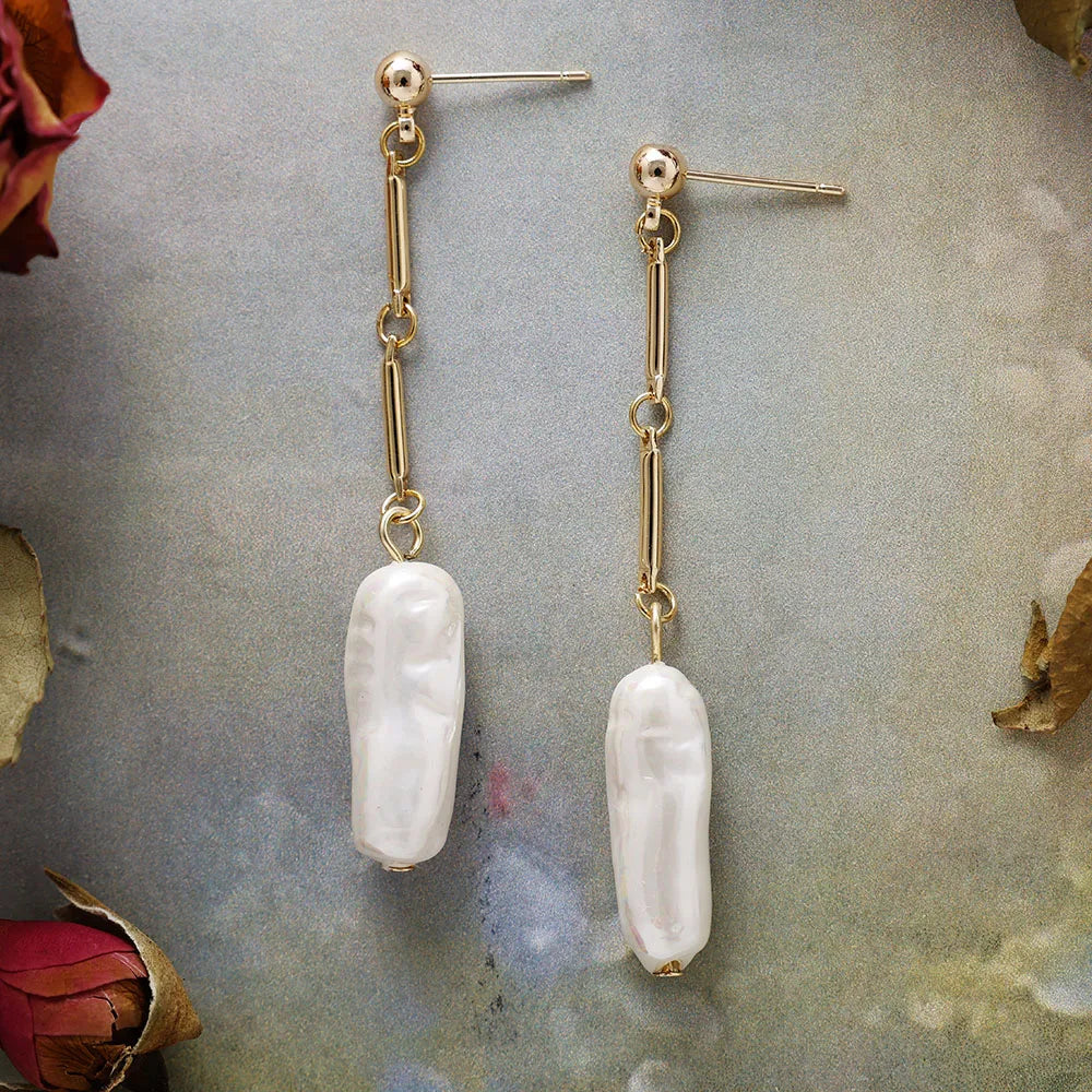 Επιμήκεις Σκουλαρίκια με Κρύσταλλα