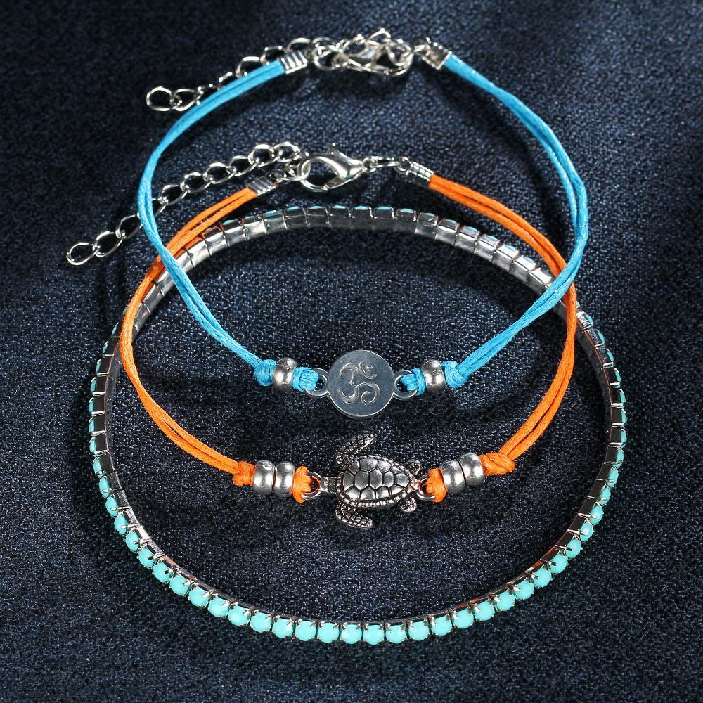 Μπράσελετ Στοίβα Χελώνας Boho
