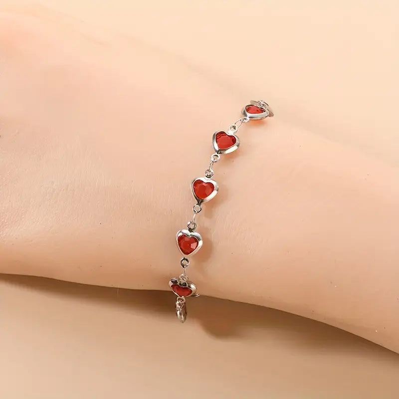 Κομψό βραχιόλι λευκόχρυσου με λεπτομέρειες
