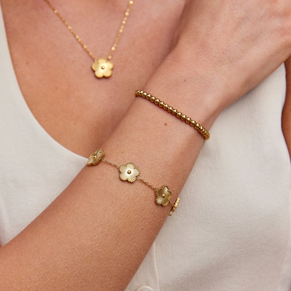 Χρυσό Βραχιόλι Τριφύλλι