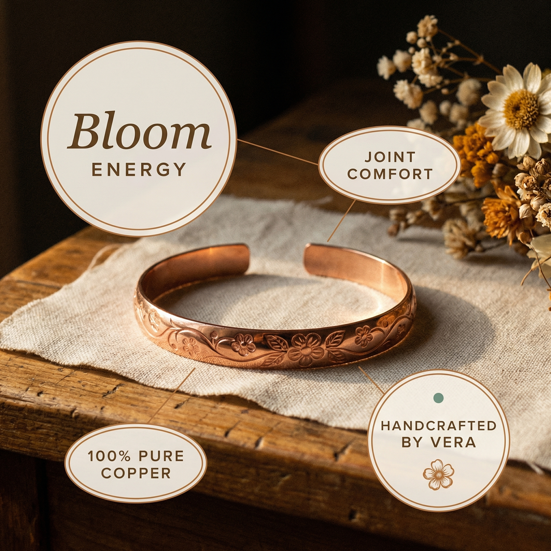 Aphroditi & Co  Βραχιόλι Bloom από χαλκό