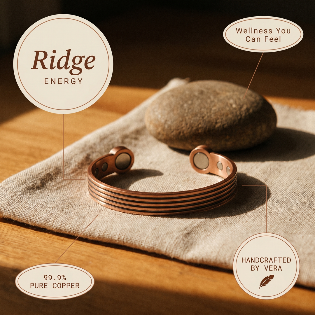 Aphroditi & Co  Βραχιόλι Ridge από χαλκό