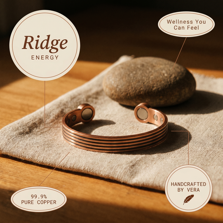 Aphroditi & Co  Βραχιόλι Ridge από χαλκό