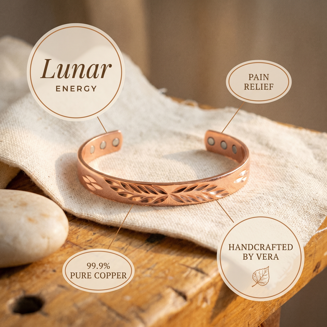 Βραχιόλι Moon Copper της Aphroditi & Co