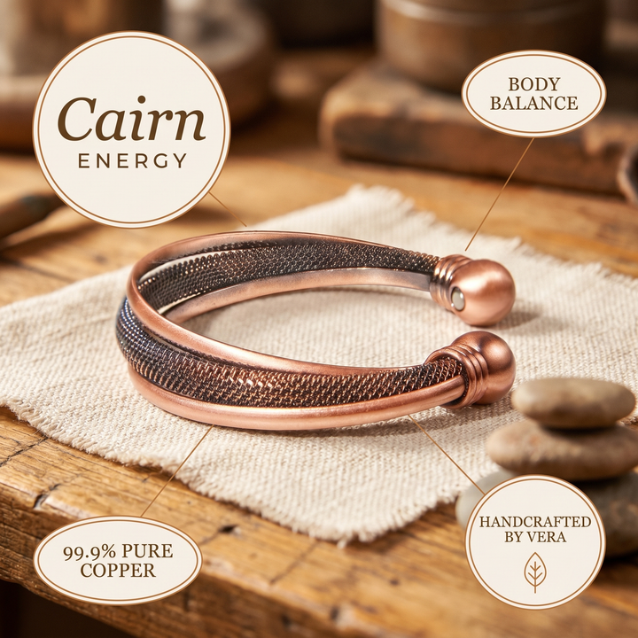Aphroditi & Co  Βραχιόλι Cairn από χαλκό