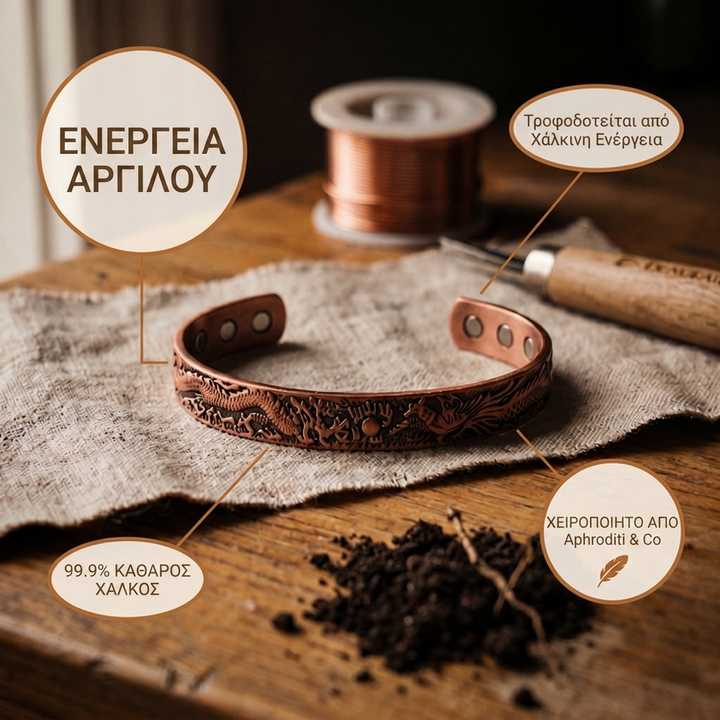 Βραχιόλι από Χαλκό Aphroditi & Co