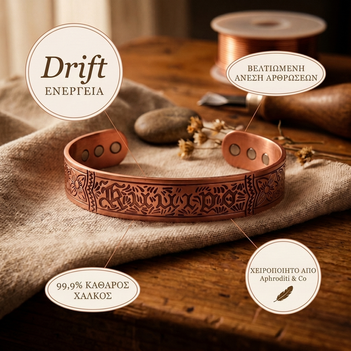 Βραχιόλι από Χαλκό Aphroditi & Co Drift