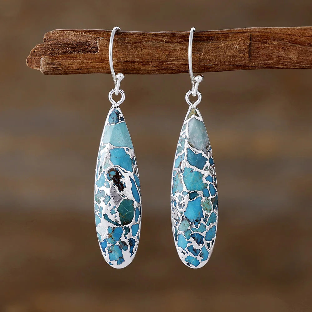 Σκουλαρίκια Gemstone Serenity Drop